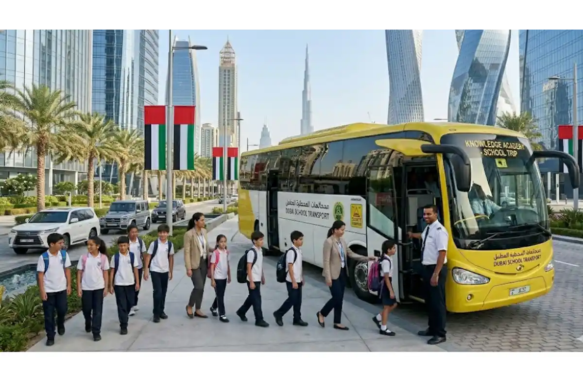 Field trip shuttle in Dubai